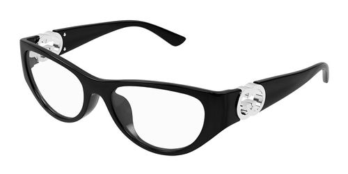 Gucci GG1825O 001 Women’s Eyeglasses Black Size 54 (Frame Only) - Blue Light Block Available