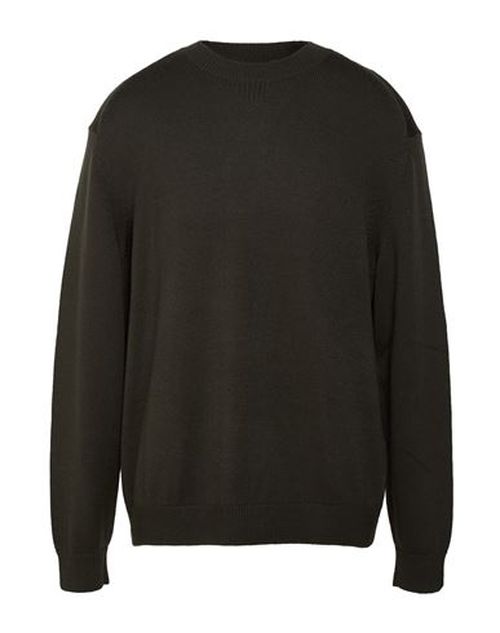 Man Sweater Military green Size L Cotton, Acrylic, Virgin Wool