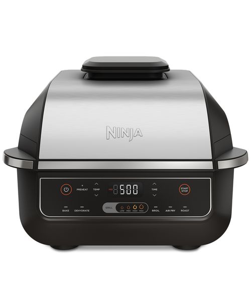 Foodi EG201 6-in-1 Indoor Grill & Air Fryer - Black/stainless Steel