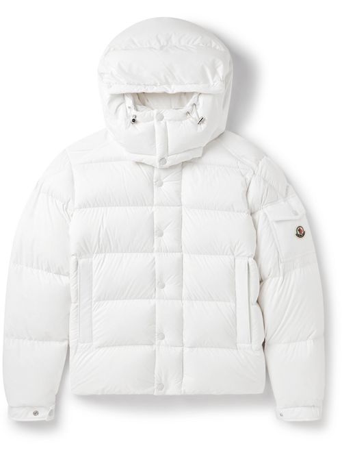Vezere Logo-Appliquéd Quilted Nylon Hooded Down Jacket - Men - White - 6
