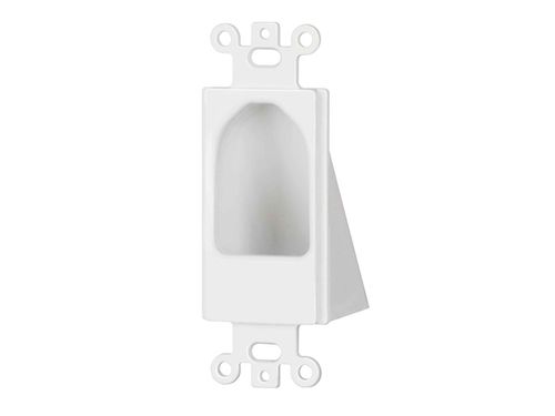 Reverse Nose Decora Plate, White