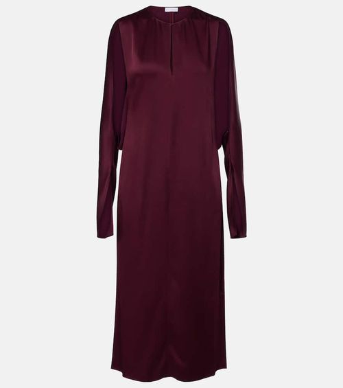 Cutout satin gown