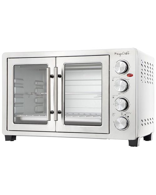 45qt Electric French Door Rotisserie Convection Counter Top Oven