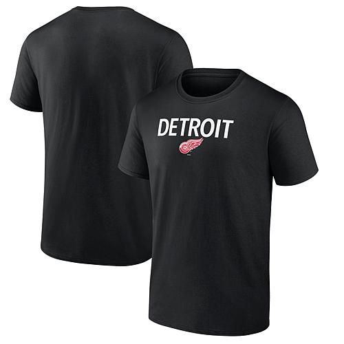 Men's Fanatics Black Detroit Red Wings Team Primary Logo Graphic T-Shirt - XL