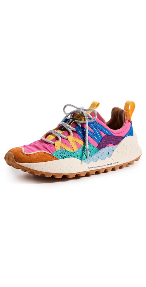 Washi Sneakers Orange-Green-Pink