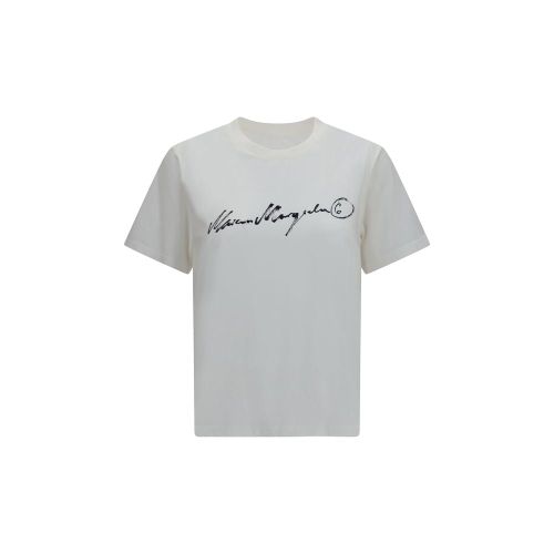 Hand-Written Logo Print T-Shirt — White