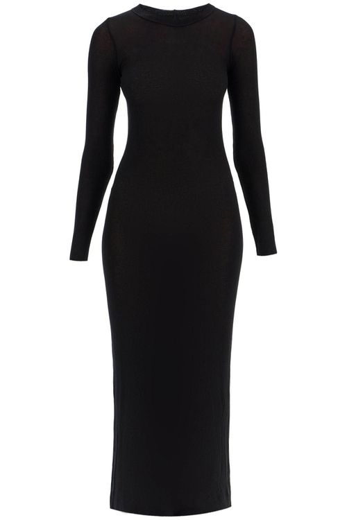 Long fitted jersey dress