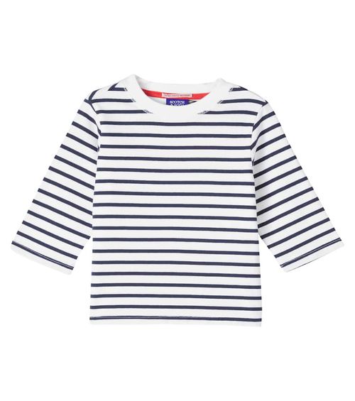 Striped cotton jersey T-shirt