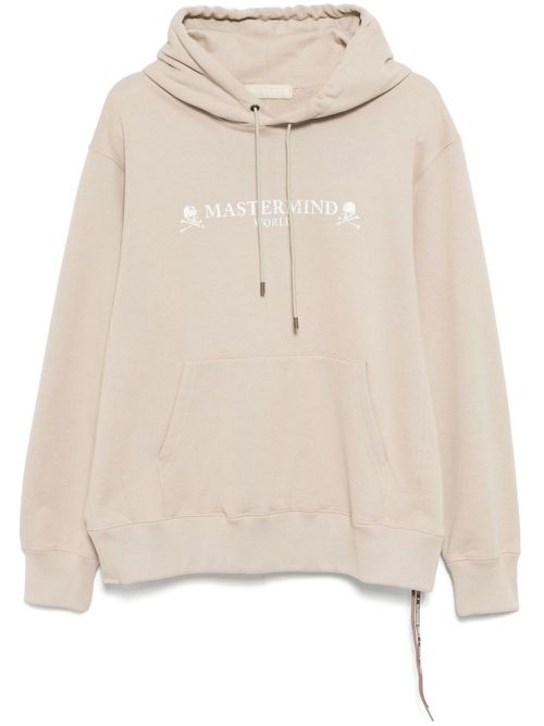 Logo-print hoodie - Brown