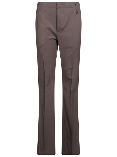 Women's LEXI Skinny-Fit Tailored Trousers with Charm in Stretch Wool Gabardine