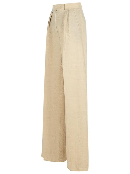 Acinoso Beige Fine Wool Pants