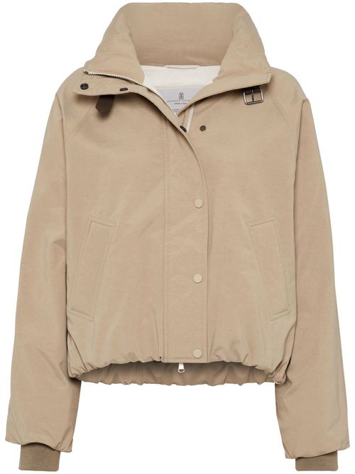 Long-sleeve down jacket - Neutrals