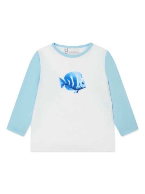 Tropical Fish rash guard - White