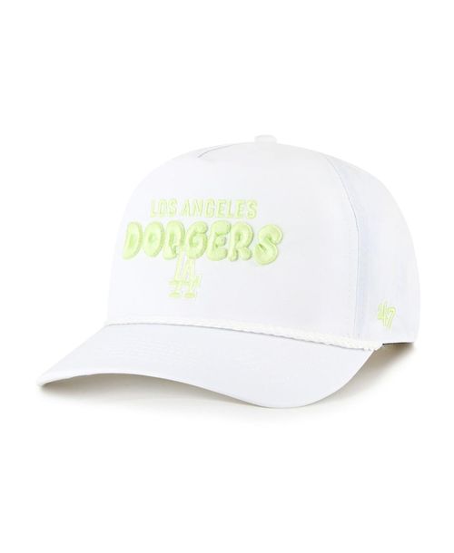 Women's White Los Angeles Dodgers Bright Side Adjustable Hitch Hat - White