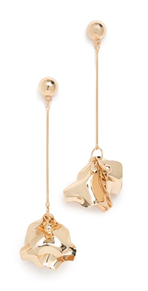 Petunia Earrings Gold One Size