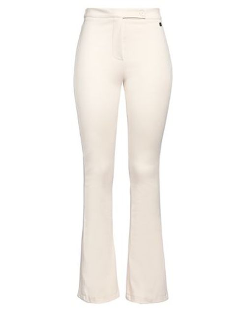 Woman Pants Cream Size L Viscose, Polyamide, Elastane