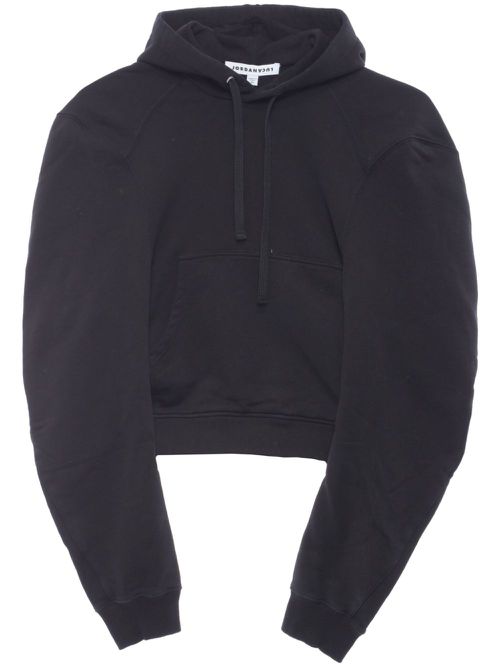 Bulldog cotton hoodie - Black