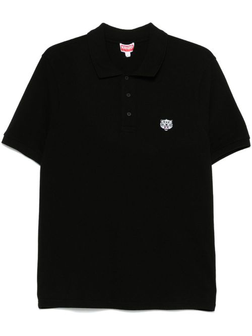 Happy Tiger polo shirt - Black