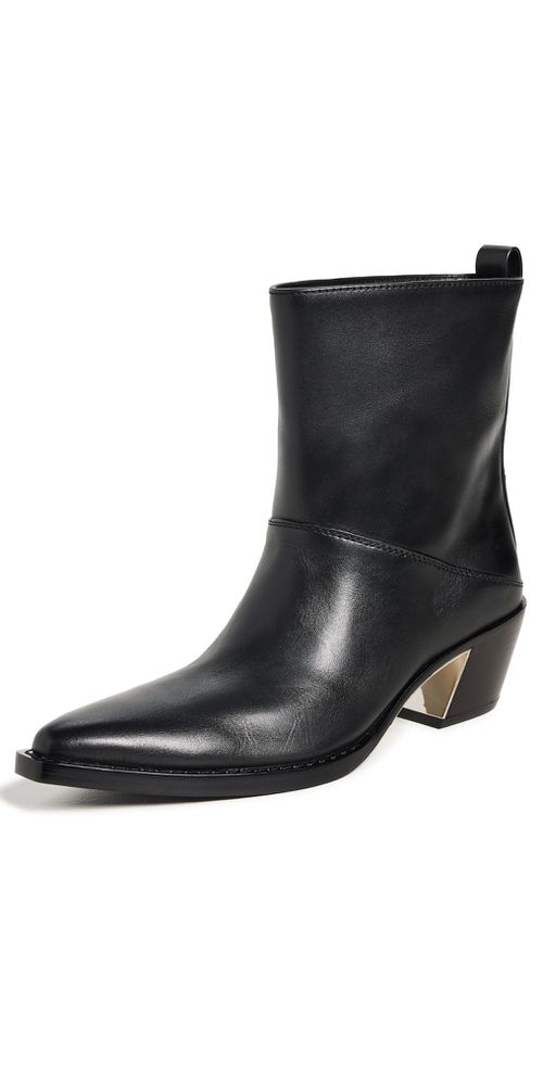 Downtown Wide Shaft Boots Black