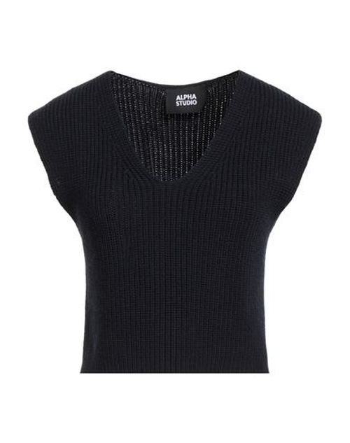 Woman Sweater Midnight blue Size 8 Merino Wool