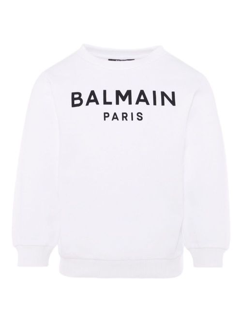 Boys White Logo Sweatshirt