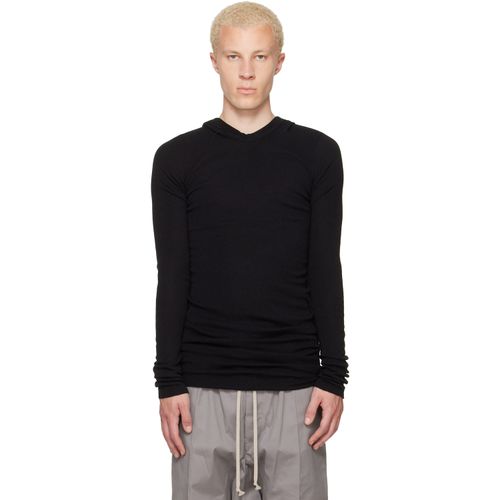 Black Tower Rib LS Hoodie