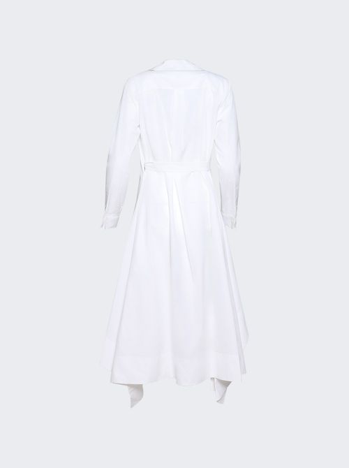 Draped Dress White