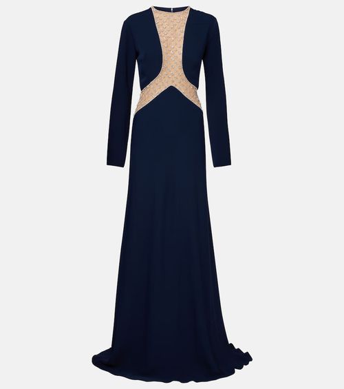 Inara embellished cutout tulle gown