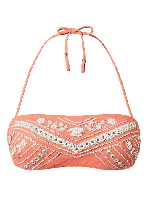 TWINSET embellished bandeau bikini top - Pink