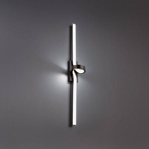 Black LED Bathroom Vanity Light from the Loophole Collection