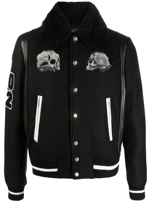 Wes Lang varsity jacket - Black