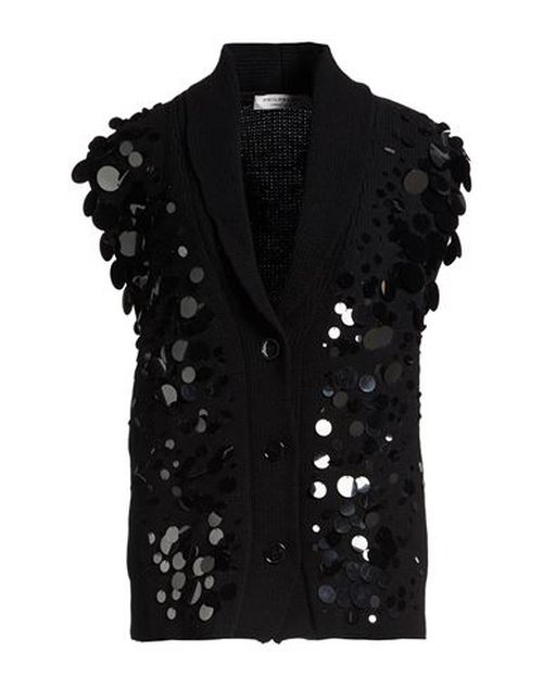 Woman Cardigan Black Size 2 Virgin Wool