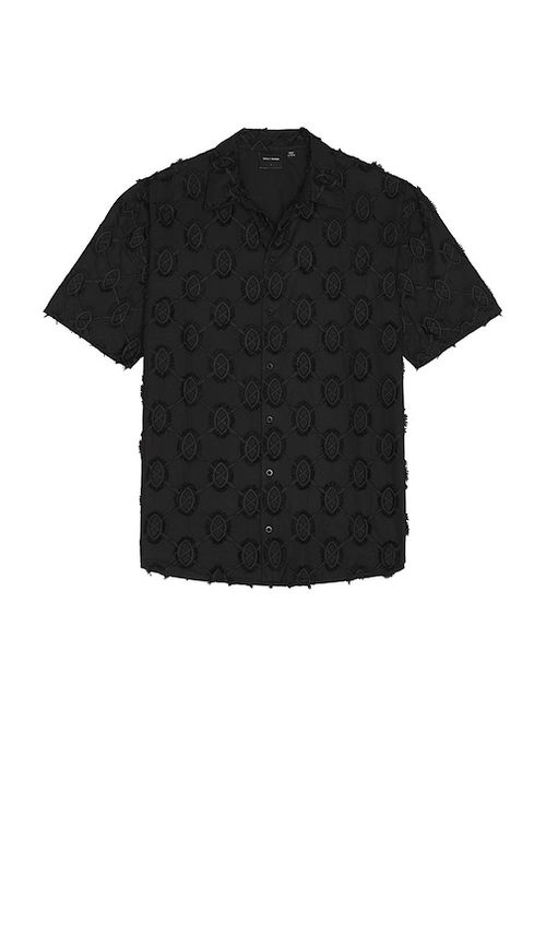 Daily Paper Trophy Shield Shirt in Black. - S also in