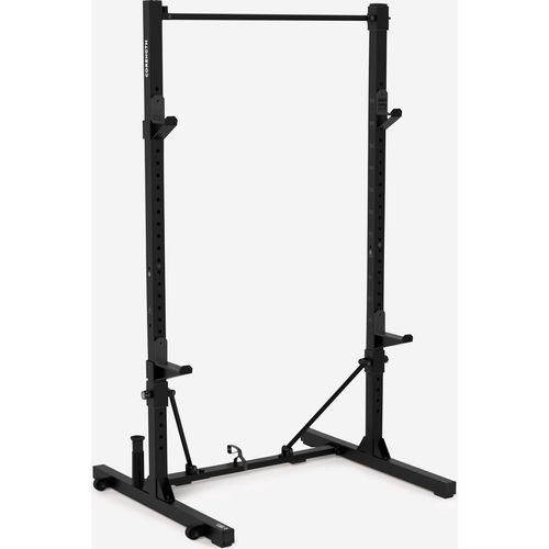 Decathlon Fold-Down/Retracting Compact Weight Training Rack For Squats And Pull-Ups