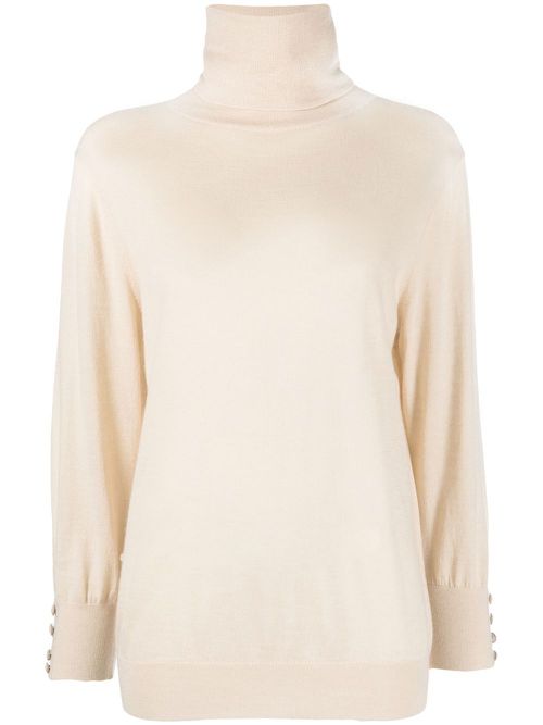 Cashmere rollneck jumper - Neutrals