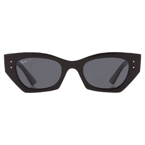 Zena Bio Based Polarized Dark Grey Irregular Unisex Sunglasses RB4430 667781 52