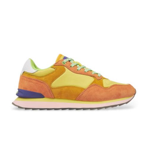 HOFF for woman. 12502015 Leather trainers Nairobi orange, yellow (37), Flat, Laces, Casual
