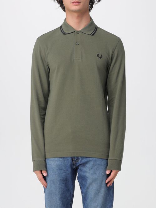 Polo Shirt Men color Green