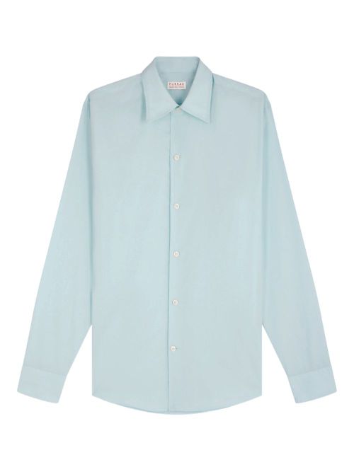 Long-sleeve cotton shirt - Blue