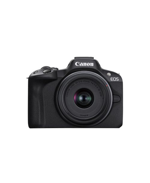 Eos R50 Mirrorless Camera with 18-45mm Lens (Black) - Black