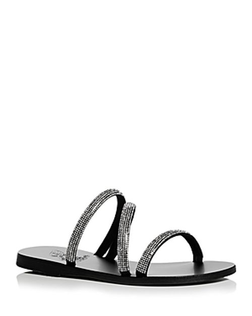 Women's Polytimi Diamante Embellished Slide Sandals