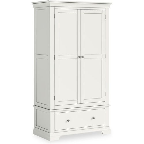 Colette Double Wardrobe & Drawer | Grey Cream or Warm White | Roseland