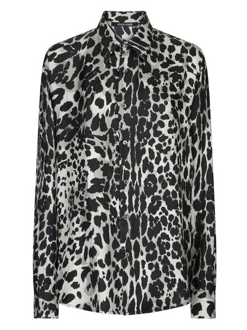 Leopard-print shirt - Black
