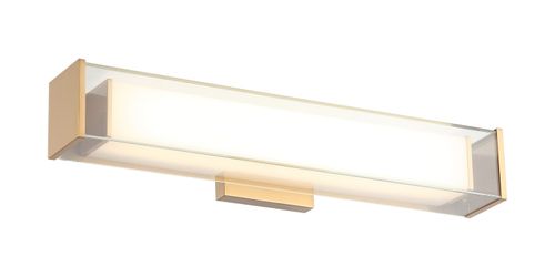 Aged Gold Brass LED Wall Sconce from the Cardenne Collection