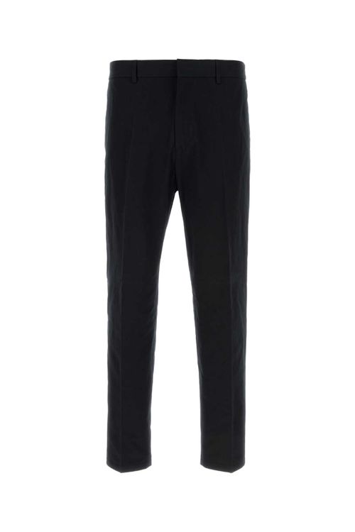 Cotton Trousers — Black