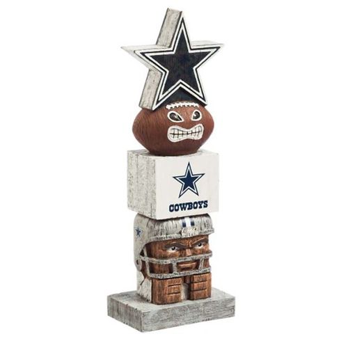 Evergreen Dallas Cowboys Tiki Totem 16" Garden Statue