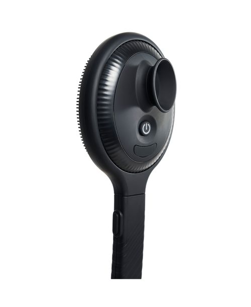 Vibrating Sonic Shower Brush with 4 Massage Modes, Waterproof Design - Black