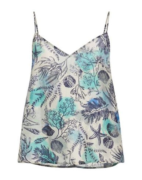 Woman Top Light grey Size 10 Silk