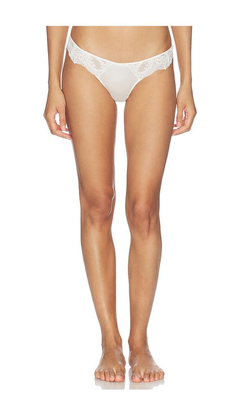 Kiki de Montparnasse Voltaire Thong in Ivory. - S also in XS