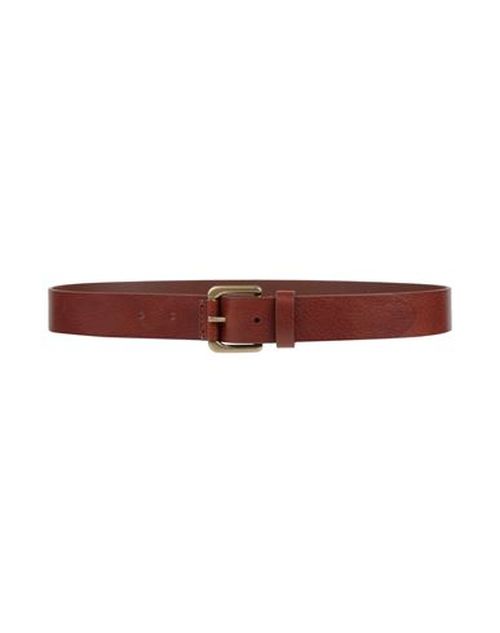 Man Belt Brown Size 30 Cowhide
